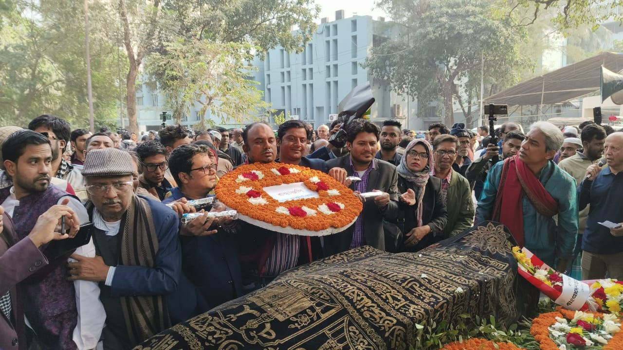 বরেণ্য কবি ও সাংবাদিক হেলাল হাফিজকে শ্রদ্ধা নিবেদন বাংলাদেশ প্রেস ইউনিটি'র