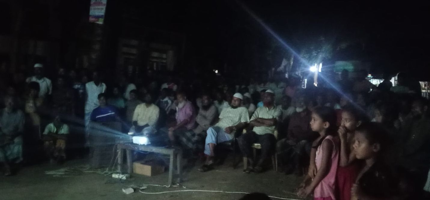 লাখাই  উপজেলায় গ্রাম আদালত বিষয়ে জনসচেতনতামূলক প্রচার কর্মসূচি ও ভিডিও শো অনুষ্ঠিত